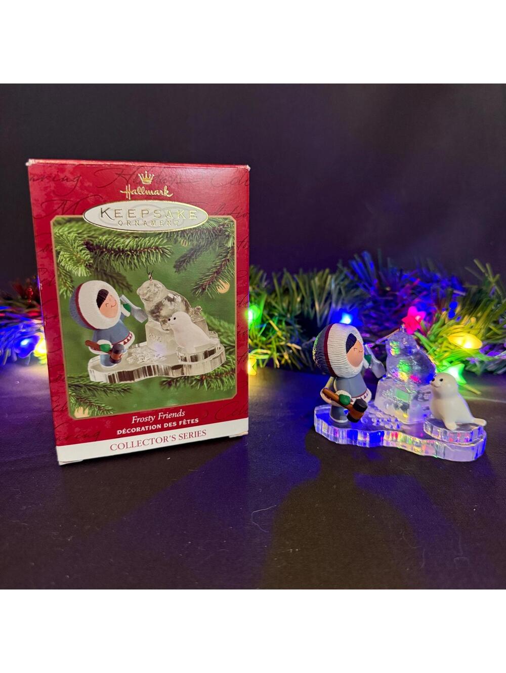 Frosty Friends - Ice Sculpture - #21 in the Series - Hallmark Ornament (2000)